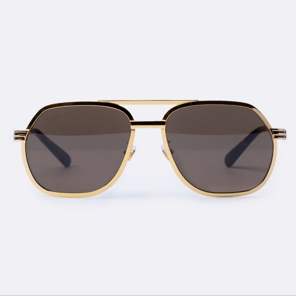 NEW GUCCI AVIATOR GG0981S 001 SUNGLASSES